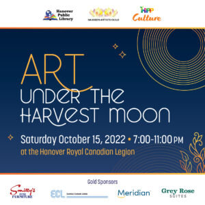 Art Under the harvest moon event poster