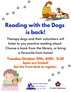 Reading with the Dogs poster